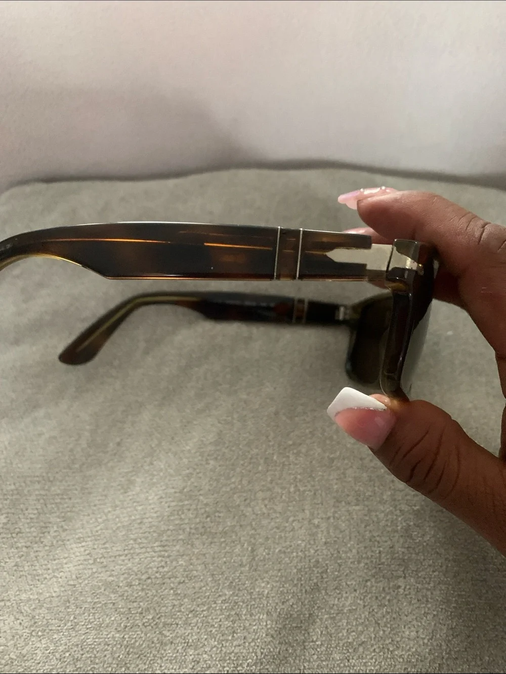 Persol Tortoiseshell Brown Rectangular Sunglasses